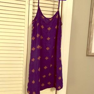Summer dress with missing back, navy worn twice.